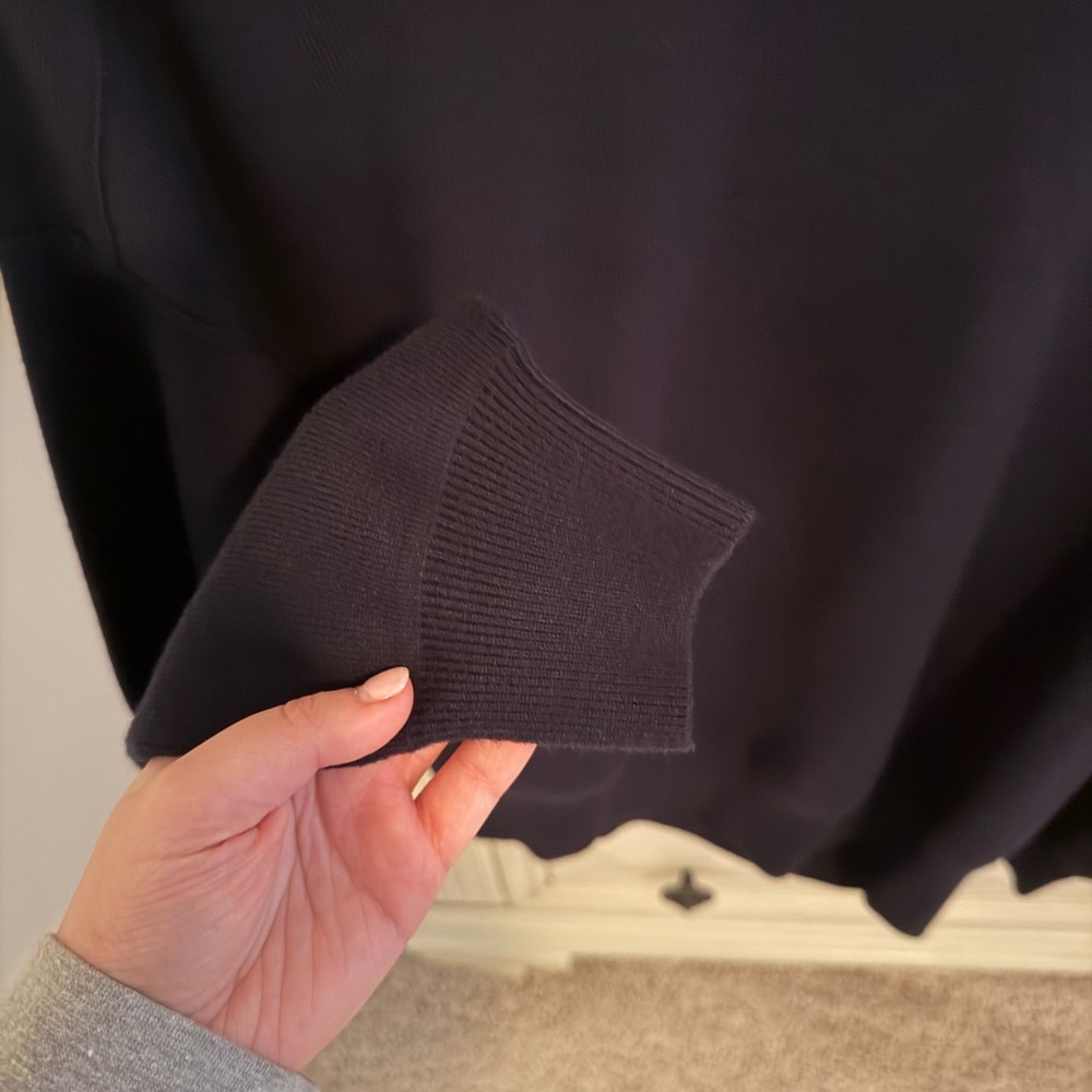 Christian Lacroix Navy Blue Sweater with White Collar - Picture 3 of 5